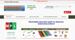 Desktop Screenshot of e-jatszoter.hu